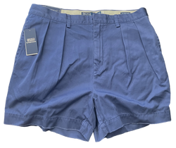 Polo Ralph Lauren - Blue Cotton Double-Pleated Short