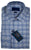 David Donahue - Blue & White Plaid Dress Shirt