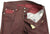 Vigano – Burgundy Five-Pocket Wool Blend Flannel Pants - PEURIST
