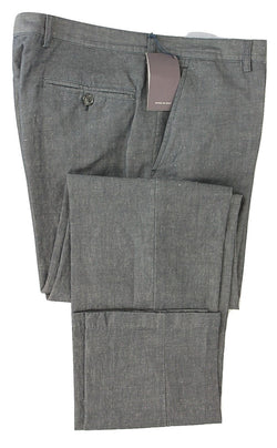 Equipage - Navy Chambray Cotton/Linen Pants - PEURIST