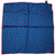 Drake's - Blue Silk Polka Square w/Red Polka Dots