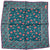 Drake's - Teal Wool/Silk Pocket Square w/Foliage Print