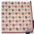 Drake's – Off-White Pocket Square w/Red Starfish Print
