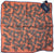 Drake's - Salmon Pocket Square w/Caveman Print