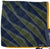 Drake's - Navy & Olive Tribal Print Pocket Square