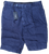 Drake's - Dark Blue Washed Linen Shorts