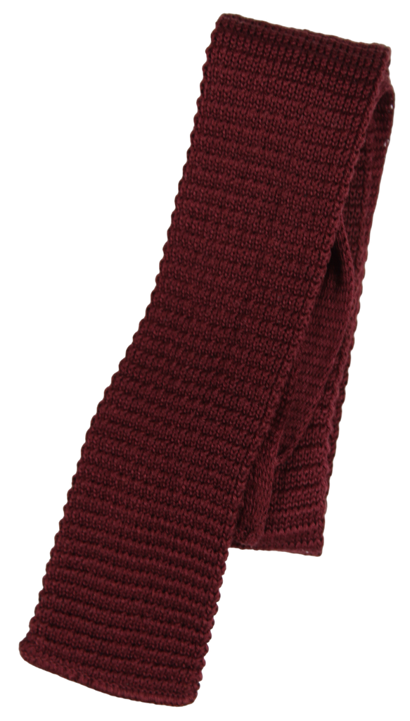 VTG - Rooster - Burgundy Cotton Knit Tie