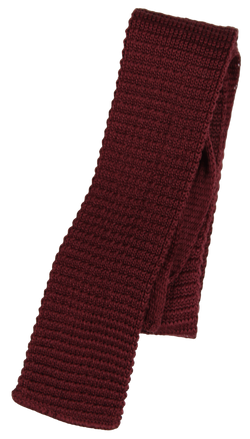 VTG - Rooster - Burgundy Cotton Knit Tie