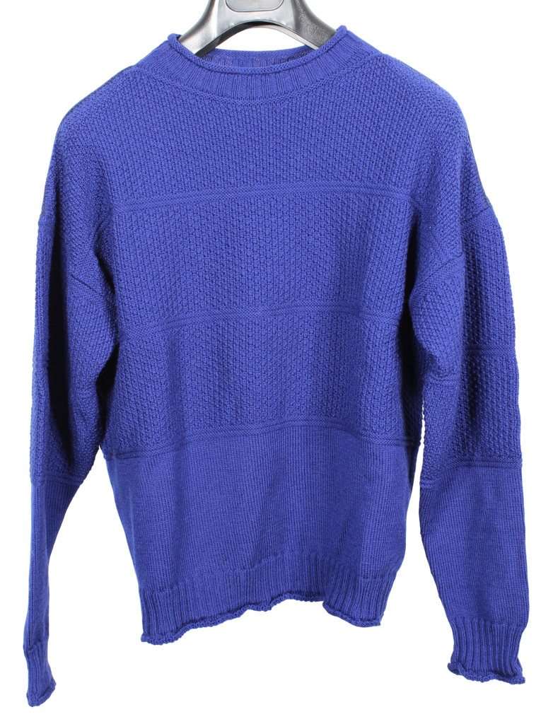 Drake's - Blue Cotton Rollneck Sweater