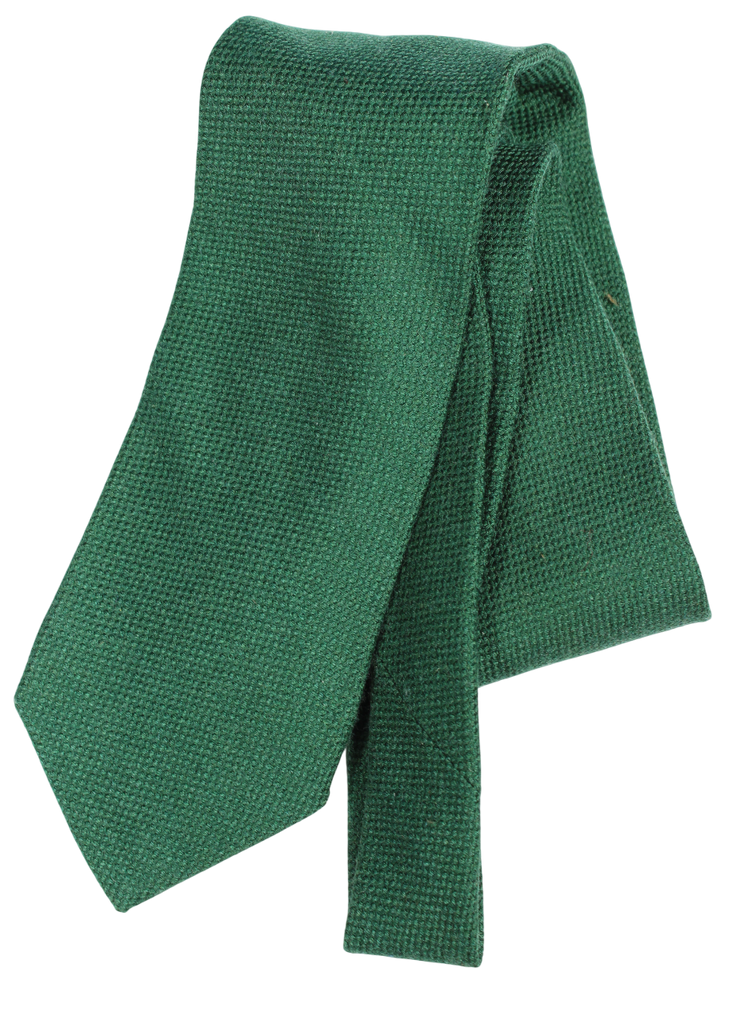 Drake's - Green Wool/Silk/Cashmere Knit Tie