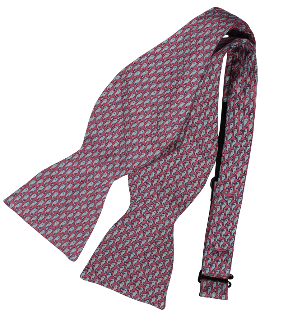 VTG - Vineyard Vines - Pink Bowtie w/Gray Whale Pattern