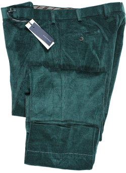 Vigano - Green Cotton Corduroy Pants