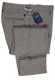 Charles Thyrwhitt - Gray-Brown Wool Flannel Pants