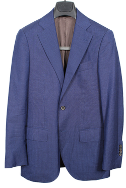 VTG - Suitsupply - Blue Wool Hopsack Lazio Blazer