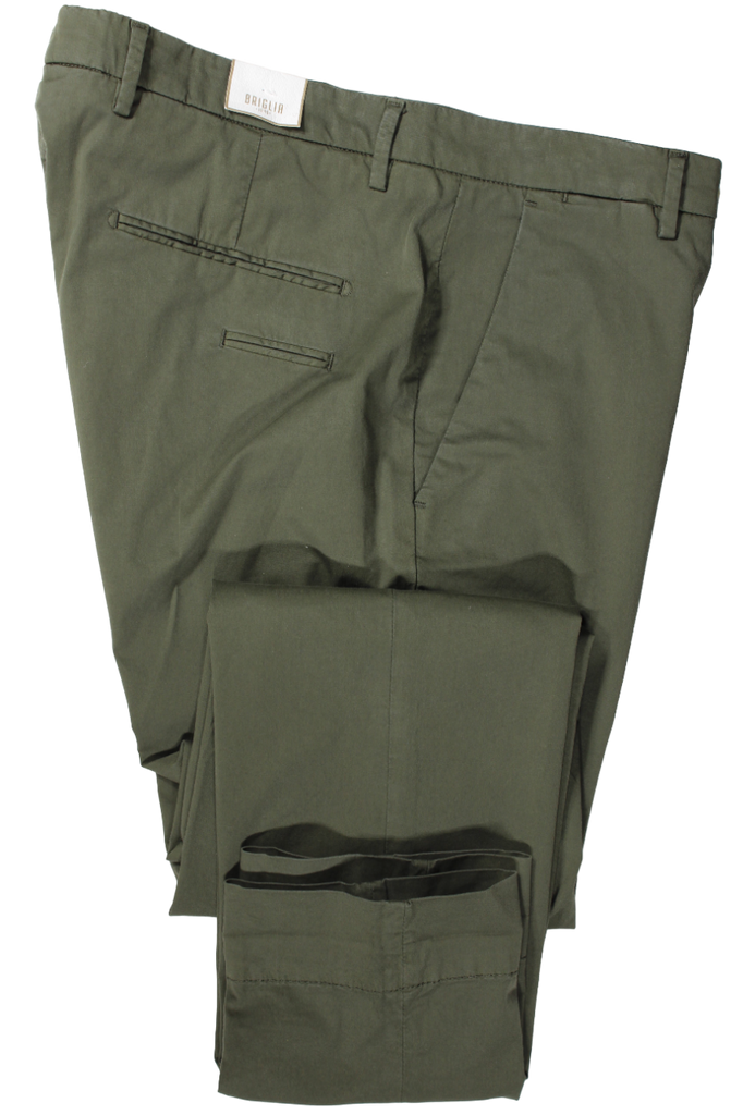 Briglia - Olive Garment Dyed Chinos