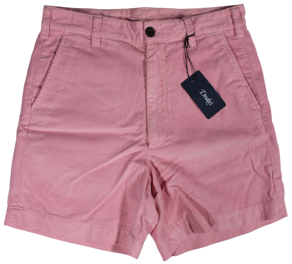 Drake's - Pink Cotton Corduroy Shorts