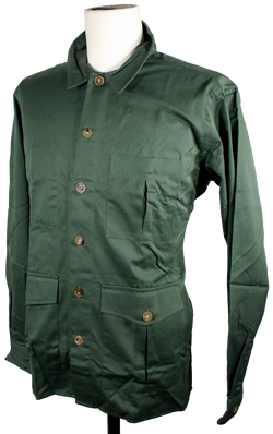 Drake's - Putty Green Cotton/Cashmere Shirt Jacket