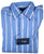 Drake's – Wide Blue & White Stripe Poplin Shirt