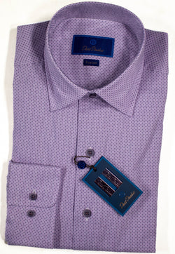 David Donahue - Light Purple Shirt w/Circle Pattern