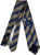 Drake's - Taupe Silk Tie w/Blue Repp Stripe