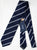 Drake's - Navy Grosgrain Silk Tie w/Repp Stripe