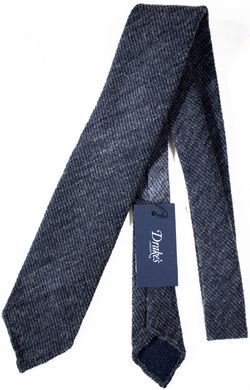 Drake's - Blue-Gray Wool Tweed Tie