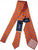 Drake's - Orange Silk Tie w/Geometric Print (IMPERFECT - FS)