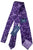 Drake's - Purple Silk Tie w/Bubble Pattern