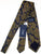 Drake's - Blue Silk Tie w/Gold Ancient Madder Pattern