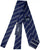 Drake's - Navy Silk Tie w/Silver Dot Stripe
