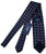 Drake's - Navy Silk Tie w/Micro-Dot & Square Pattern