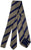 Drake's - Taupe & Dark Blue Repp Stripe Tie