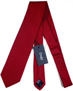 Drake's - Red Lined Grenadine Silk Tie