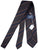Drake's - Brown Wool Tie w/Navy Repp Stripe