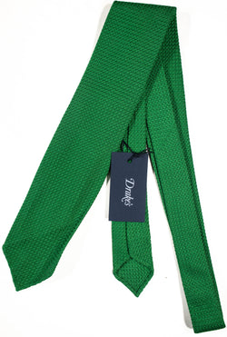 Drake's - Green Grenadine Silk Tie