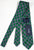 Drake's - Green Silk Tie w/Fuchsia Floral Print