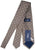 Drake's - Brown & Silver Diamond/Jacquard Pattern Tie