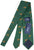 Drake's - Green Silk Tie w/Gold Scoprion Pattern