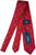 Drake's - Red Grosgrain Silk Tie w/Golfer Print
