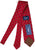 Drake's - Red Silk Tie w/Abstract Square Pattern