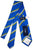 Drake's - Blue Silk Tie w/Repp Stripe