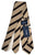 Drake's - Beige Silk Tie w/Brown Repp Stripe