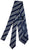 Drake's - Navy & Silver Repp Stripe Tie w/Texture