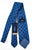 Drake's - Blue Silk Tie w/Diamond Print
