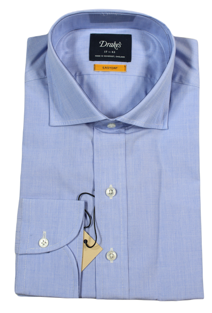 Drake's – Blue Easyday Dress Shirt