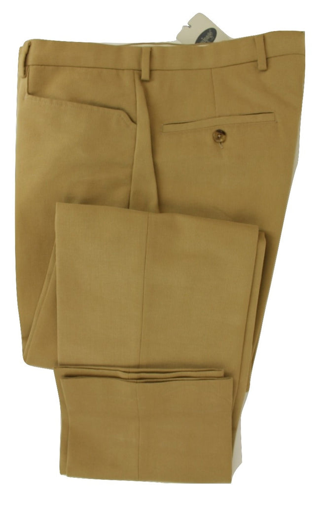 Equipage - Tan Ribbed Cotton Pants - PEURIST