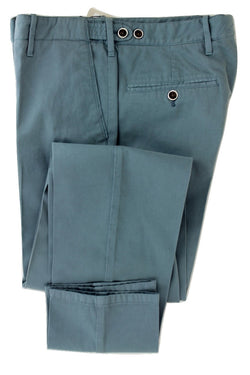 Equipage - Light Blue Washed Cotton/Cashmere Pants - PEURIST