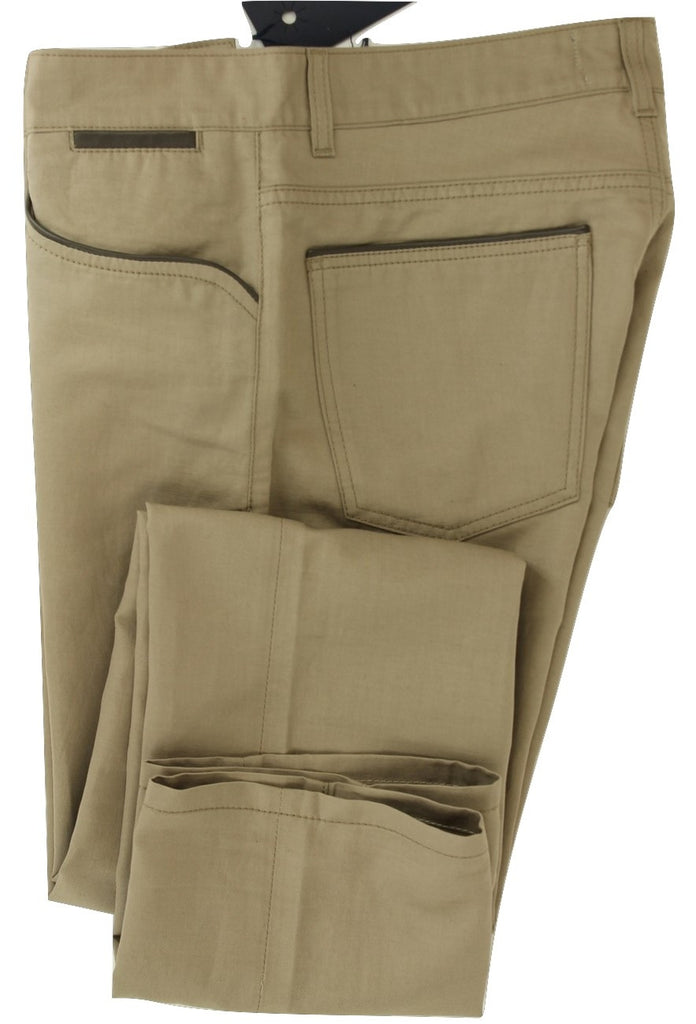 Equipage - Light Brown Cotton/Linen Five-Pocket Pants - PEURIST