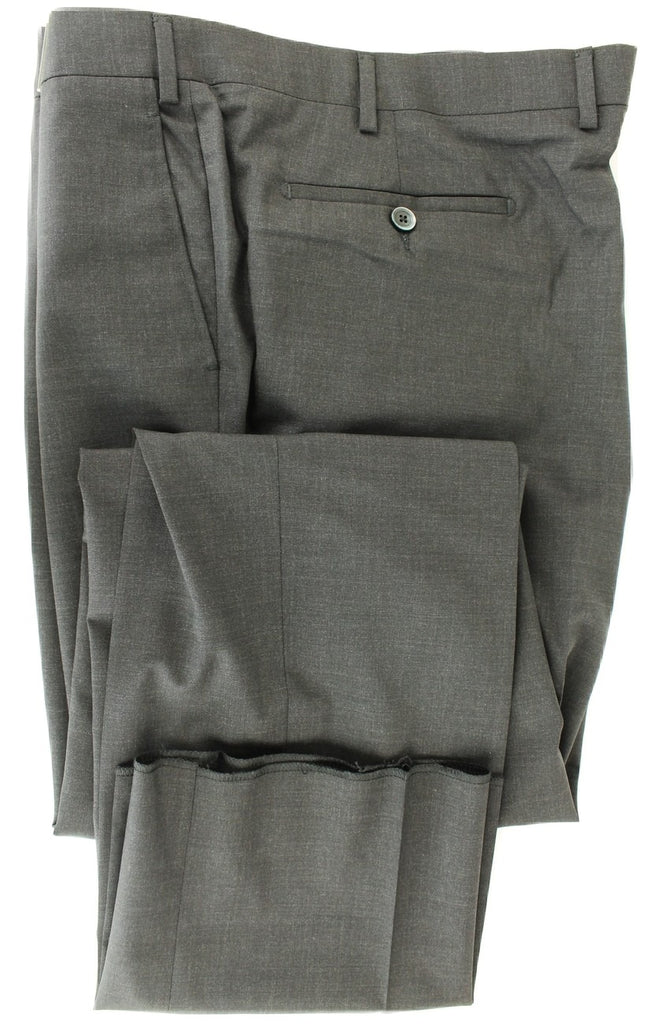 Covo & Covo Milano - Dark Charcoal Four Season Wool Pants, Classic Fit - PEURIST
