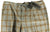 Vigano - Gray & Brown Plaid Flannel Wool Drawstring Pants w/Elastic Leg - PEURIST